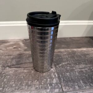 Nespresso Stainless Steel Travel Tumbler with Black Lid 11 oz